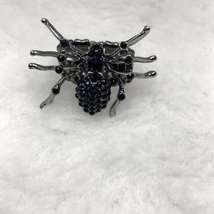 BLACKWIDOW SPIDER COCKTAIL RING ELASTIC BAND